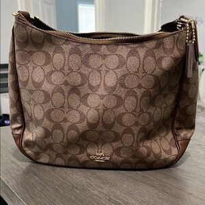 Coach Brown Signature Shoulder Bag